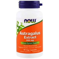 Екстракт астрагала (Now Foods, Astragalus Extract), 500 мг, 90 вегетаріанських капсул