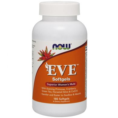 Ева с маслом примулы, Мультивитамины для женщин  (Now Foods, Eve Superior Women's Multi), 180 мягких  капсул