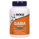 ГАМК, Гамма-аміномасляна кислота (Now Foods, GABA), 500 мг, 100 вегетаріанських капсул