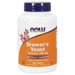 Пивные дрожжи (Now Foods, Brewer's Yeast), 650 мг, 200 таблеток