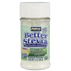 Стевия, порошок (Now Foods, BetterStevia, Extract Powder), 28 г