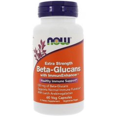 Бета-глюканы Экстра Сила (Beta-Glucans, Extra Strength), 250 мг, 60 вегетарианских капсул