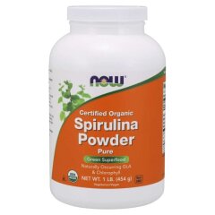 Спирулина Органическая (Now Foods, Certified Organic Spirulina Powder), 454 г
