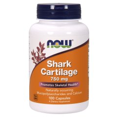 Акулий Хрящ (Now Foods, Shark Cartilage), 750 мг, 100 капсул