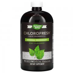 Жидкий хлорофилл (мята) (Chlorofresh, Liquid Chlorophyll), 473 мл