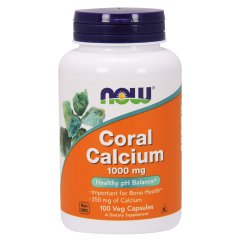 Коралловый Кальций (Now Foods, Coral Calcium), 1000 мг, 100 вегетарианских капсул