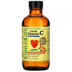 Жидкий Витамин С для детей, апельсин (ChildLife, Essentials, Liquid Vitamin C), 118,5 мл
