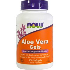 Алоэ Вера Гель (Now Foods, Aloe Vera Gels), 100 мягких капсул