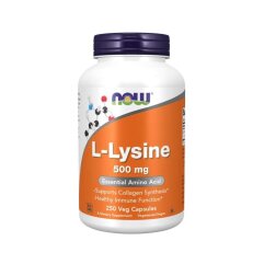L-Лизин (Now Foods, L-Lysine ), 500 мг, 250 вегетарианских капсул
